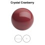 0646-Preciosa Round Pearl Maxima 1H Cranberry Crystal 8mm