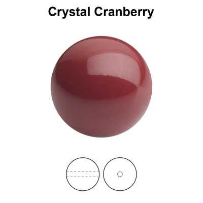 0646-Preciosa Round Pearl Maxima 1H Cranberry Crystal 8mm