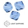 0062-Cristal Preciosa, MC Rondelle Bead Light Sapphire 6mm - 1 BUC