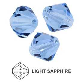 0067-Cristal Preciosa, MC Rondelle Bead Light Sapphire 5mm - 1 BUC
