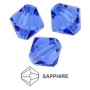 0068-Cristal Preciosa, MC Rondelle Bead Sapphire 5mm - 1 BUC