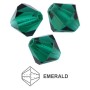 0073-Cristal Preciosa, MC Rondelle Bead Emerald 5mm - 1 BUC