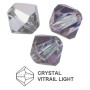 0083-Cristal Preciosa, MC Rondelle Bead Crystal Vitrail Light 4mm - 1 BUC