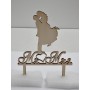 L282-Cake topper "Mr./Mrs." 13x18cm 1buc