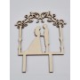 L286-Cake topper "Groom/Bride" 16x20cm 1buc