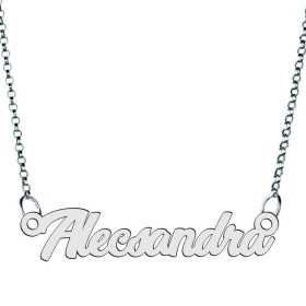 Colier din argint 925 cu numele Alecsandra