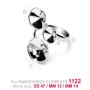 G0082-Tije cu platou pentru Swarovski Rivoli ss29 -5mm 1 buc