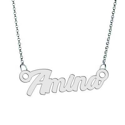 Colier din argint 925 cu numele Amina