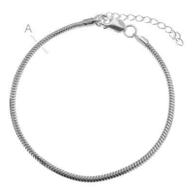 G0624-Baza bratara charm-uri tip pandora 18+4cm