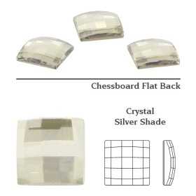 P2198-Swarovski Elements 2493 Chessboard Crystal Silver Shade HF 10mm P2198-Swarovski Elements 2493 Chessboard Crystal Silver Shade HF 10mm