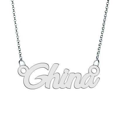 Colier din argint 925 cu numele Ghina