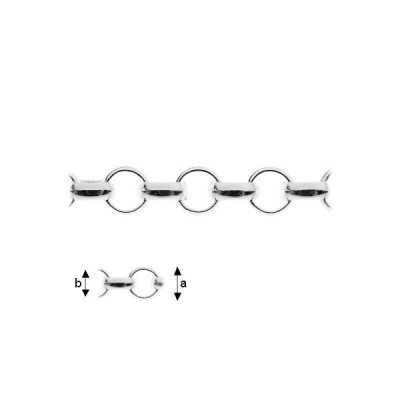 G0636-Lantisor ptr bratari cu charm zale rotunde 3.3mm pret 1 cm