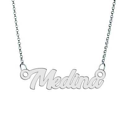 Colier din argint 925 cu numele Medina