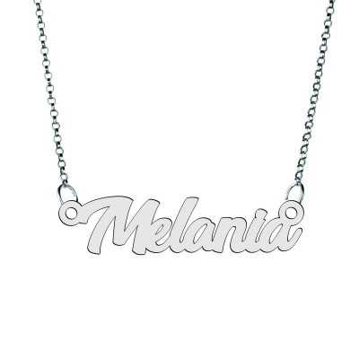 Colier din argint 925 cu numele Melania