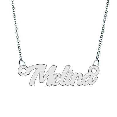 Colier din argint 925 cu numele Melina
