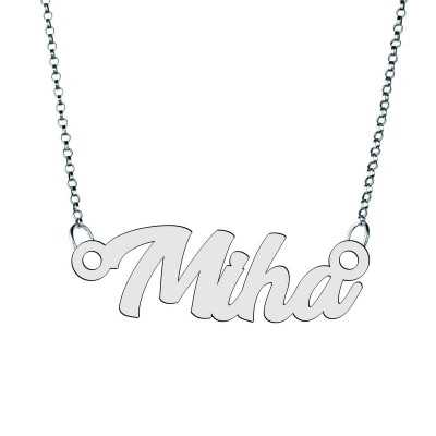 Colier din argint 925 cu numele Miha