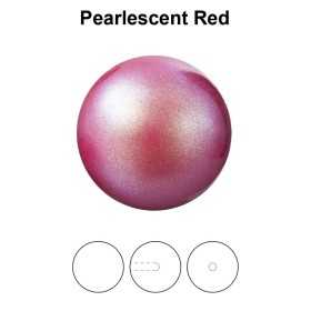 0041-Preciosa Pearl Nacre Round-Semi Pearlescent Red 12mm 0113-Preciosa Pearl Nacre Round-Semi Pearlescent Red 12mm