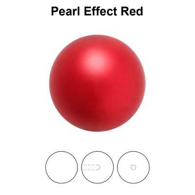 0116-Preciosa Round Pearl Maxima 1/2H Red Pearl Effect 12mm