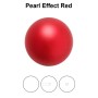 0116-Preciosa Round Pearl Maxima 1/2H Red Pearl Effect 12mm