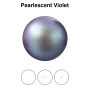 0123-Preciosa Nacre Pearl Round-Semi Maxima Pearlescent Violet 12mm