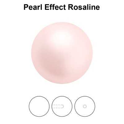 0131-Preciosa Nacre Pearl Round-Semi Maxima Rosaline 10mm