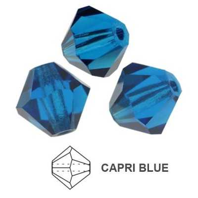 0150-Cristal Preciosa, MC Rondelle Bead Capri Blue 4mm - 1 BUC