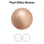 0169-Preciosa Round Pearl Maxima 1H Bronze Pearl Effect 4mm