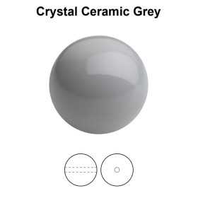 0179-Preciosa Round Pearl Maxima 1H Ceramic Grey 10mm 0179-Preciosa Round Pearl Maxima 1H Ceramic Grey 10mm