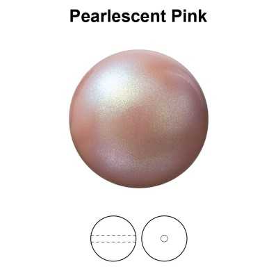 0183-Preciosa Round Pearl Maxima 1H Pearlescent Pink 10mm