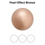 0187-Preciosa Nacre Pearl Round-Semi Maxima Bronze 10mm