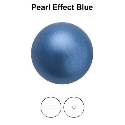 0190-Preciosa Round Pearl Maxima 1H, Blue Pearl Effect 12mm