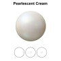 0192-Preciosa Nacre Pearl Round-Semi Maxima, Pearlescent Cream 12mm