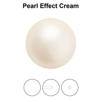 0194-Preciosa Round Pearl Maxima 1/2H, Cream Pearl Effect 12mm