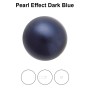 0210-Preciosa Nacre Pearl Round-Semi, Dark Blue 12mm