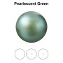 0211-Preciosa Nacre Pearl Round-Semi Maxima Pearlescent Green 10mm