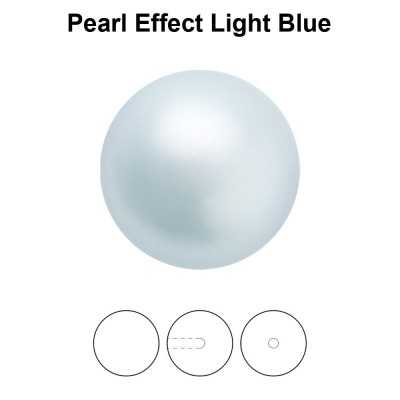 0221-Preciosa Round Pearl Maxima 1/2H, Light Blue Pearl Effect 12mm