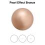 0236-Preciosa Nacre Round-Semi Maxima, Bronze Pearl Effect 12mm