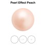 0239-Preciosa Round Pearl Maxima 1/2H, Peach Pearl Effect 12mm