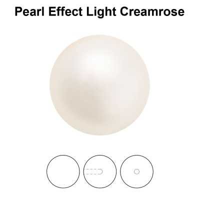 0262-Round Pearl Maxima 1/2H Light Creamrose 10mm