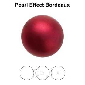 0274-Round Pearl Maxima 1/2H Bordeaux 10mm
