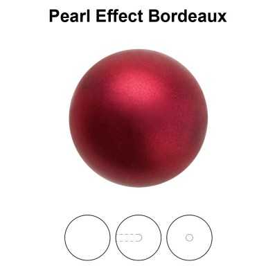 0274-Round Pearl Maxima 1/2H Bordeaux 10mm