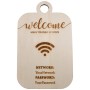 L295-Placuta "WI FI - make yourself at home" 33x20cm 1 buc