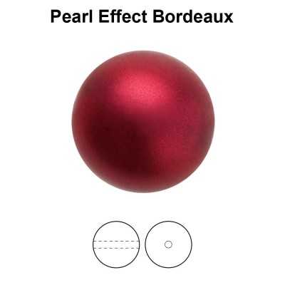 0280-Round Pearl Maxima 1H Bordeaux 12mm