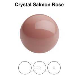 0291-Round Pearl Maxima 1/2H Salmon Rose 10mm