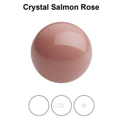 0291-Round Pearl Maxima 1/2H Salmon Rose 10mm