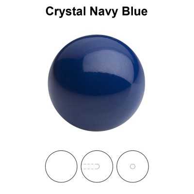 0299-Round Pearl Maxima 1/2H Navy Blue 10mm