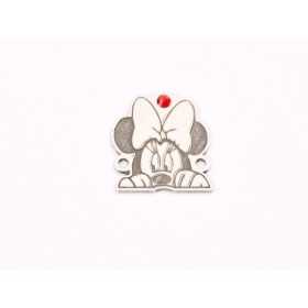 E1264-G- Link argint Minnie Mouse cu cristal 12x13mm 0,50mm 1 buc