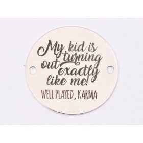 E1265 GS Link din argint "Karma" 16.5mm 0.33mm