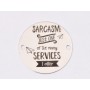E1269 GS Link din argint "Sarcasm services"16.5mm 0.33mm