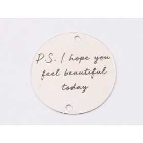 E1270 GS Link din argint "Feel Beautiful" 16.5mm 0.33mm